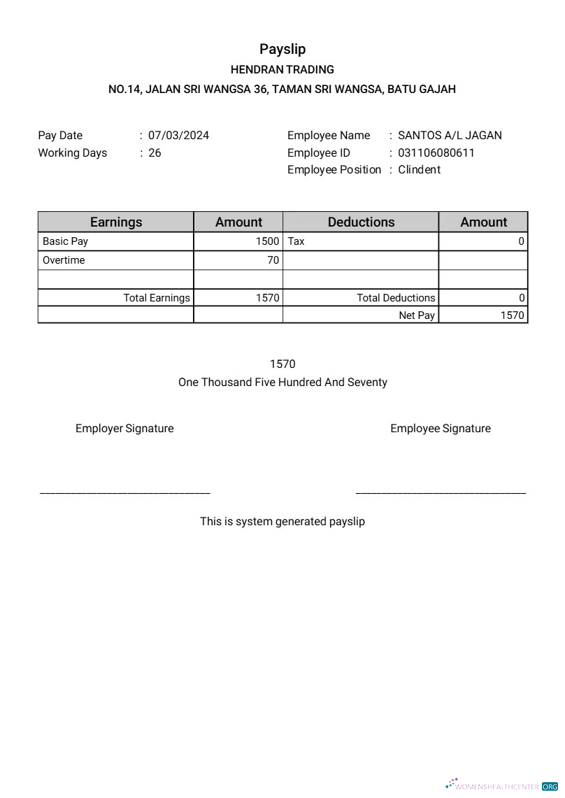 Download Hendran Tranding building company payslip template in Word and PDF formats.pdf, 1 Photoshop template